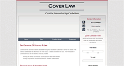 Desktop Screenshot of coverlaw.com